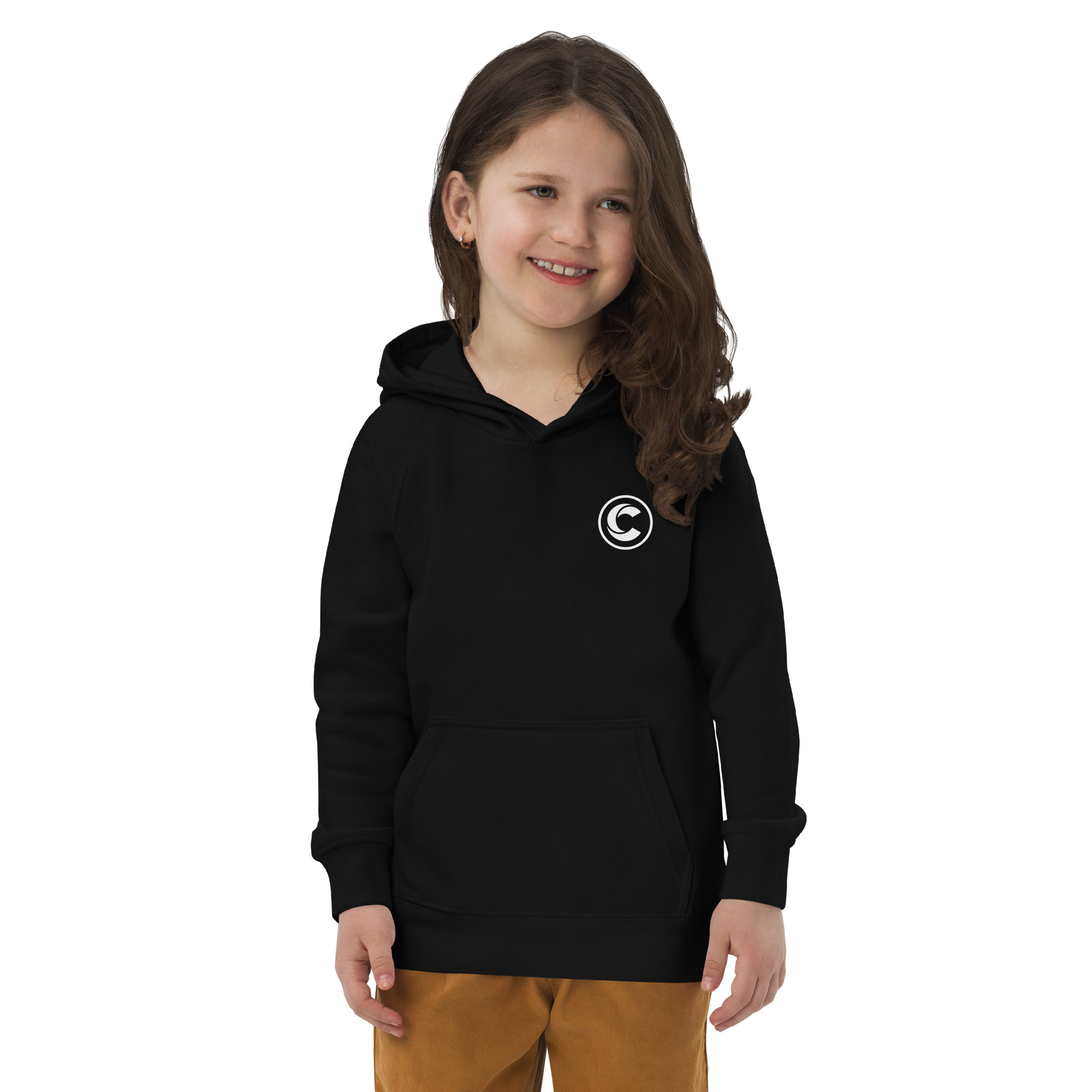 Kids Eco Hoodie | C-Emblem - Image 2