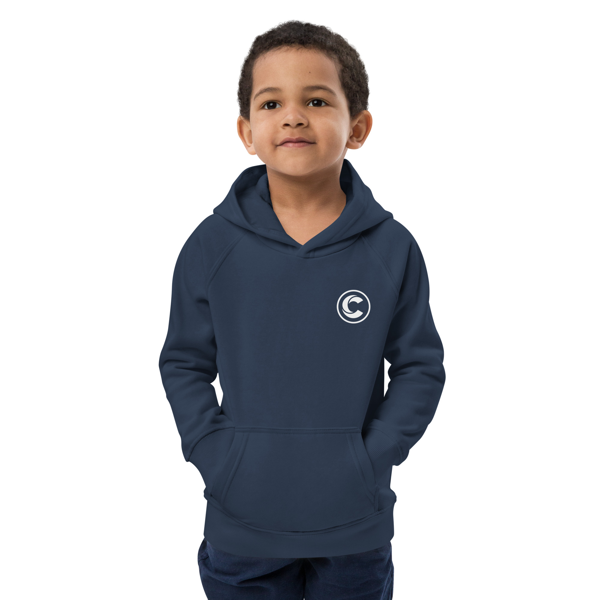 Kids Eco Hoodie | C-Emblem - Image 5