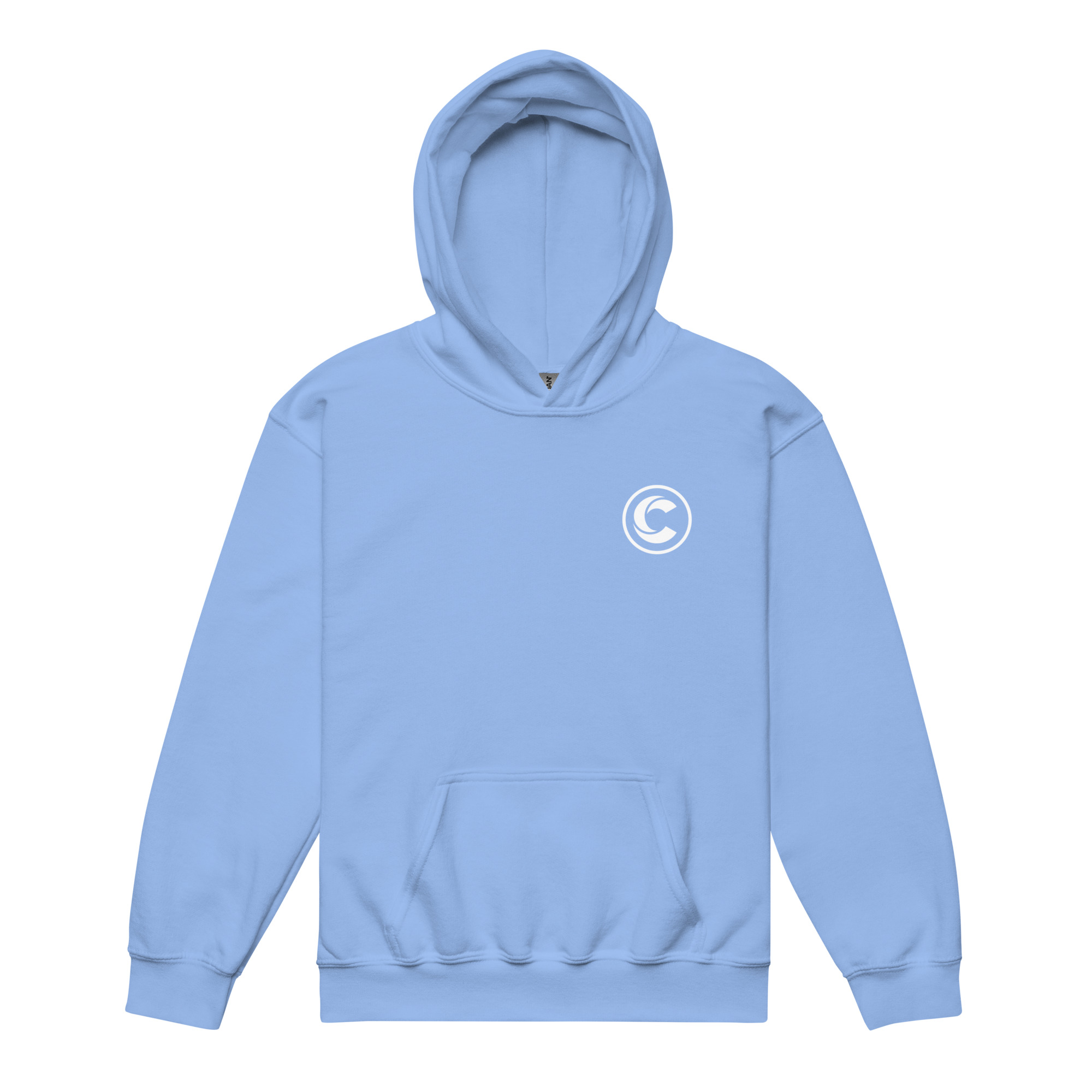 Youth Heavy Blend Hoodie | C-Emblem - Image 17